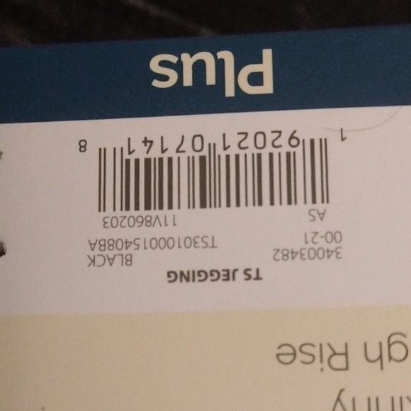 Terra & Sky Black Jeggings Black Acid Wash High Weight Skinny - Picture 15 of 16